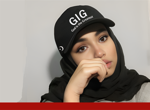 GIG Luxury Islamic Baseball Cap with Crescent Moon Design, White Cotton, Adjustable Fit - Image 4